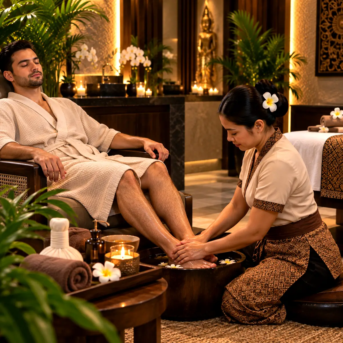 Foot ritual at Novel Wellness Spa, Abu Dhabi