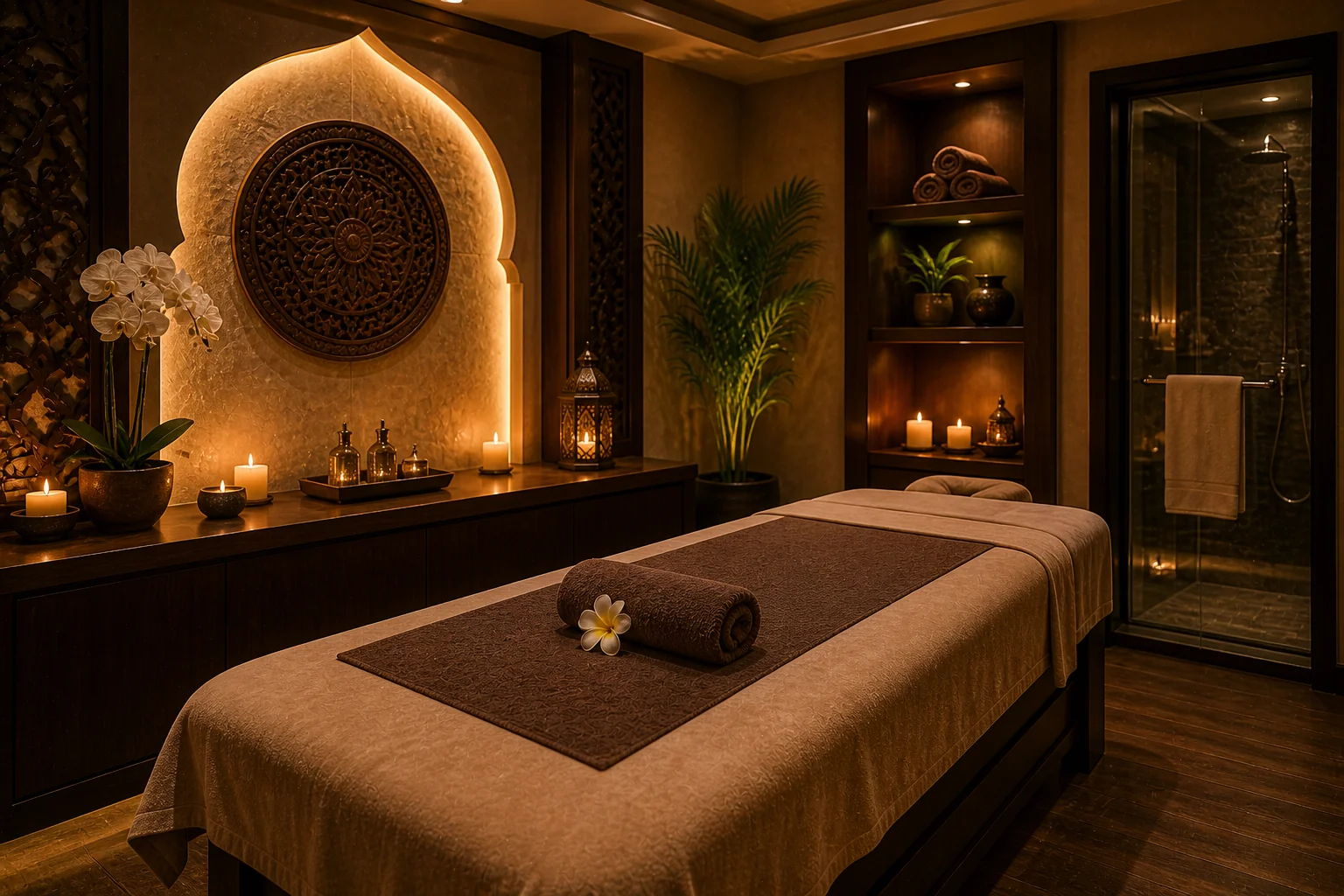 Elegant massage room at Novel Wellness Spa Abu Dhabi